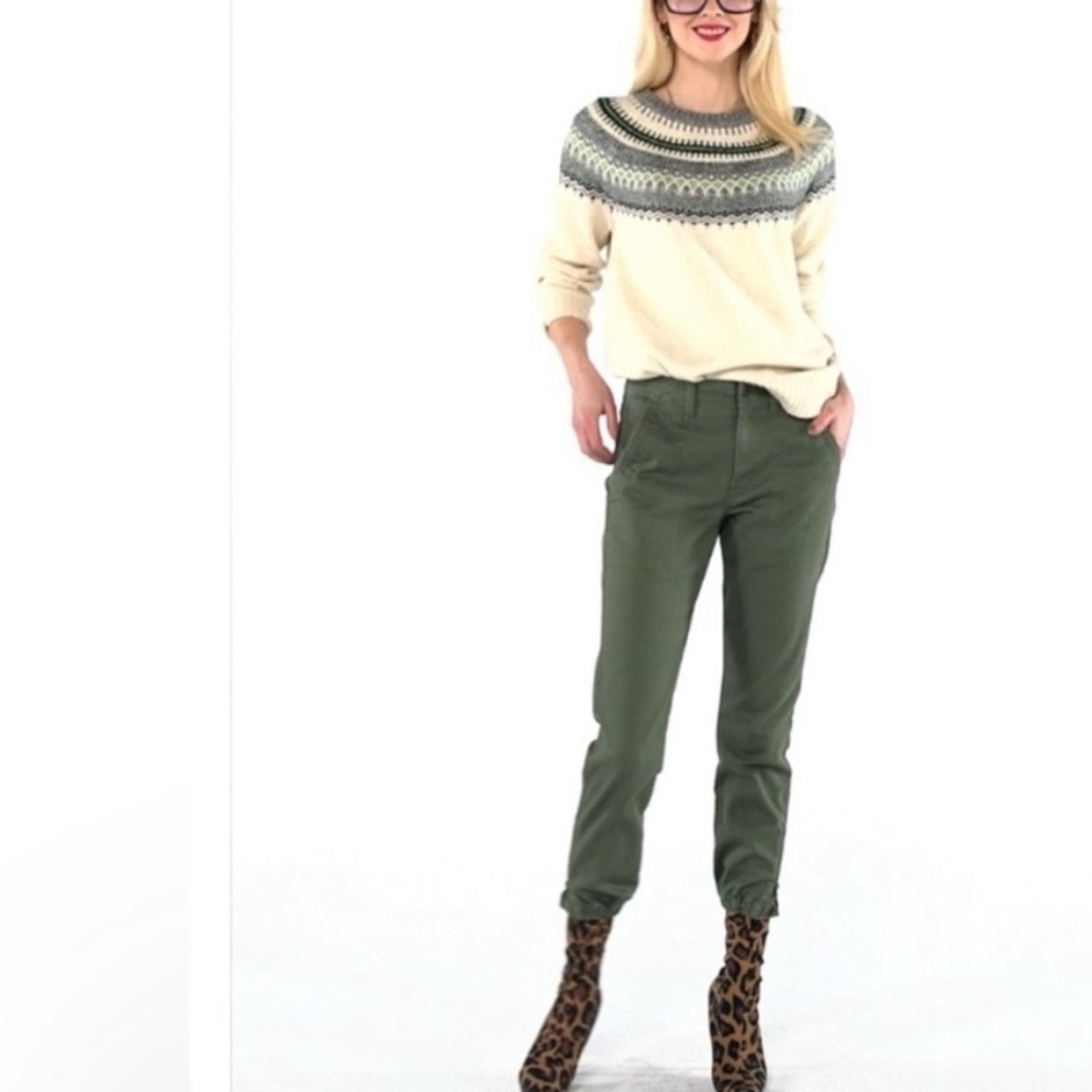 Green joggers